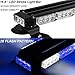 ASPL 16.8 Inch LED Strobe Flashing Light Bar, 26 Flashing Modes High Intensity Emergency Hazard Warning Beacon Lights with Magnetic Base for Car Trucks Trailer Roof Safety (Blue White Blue White)