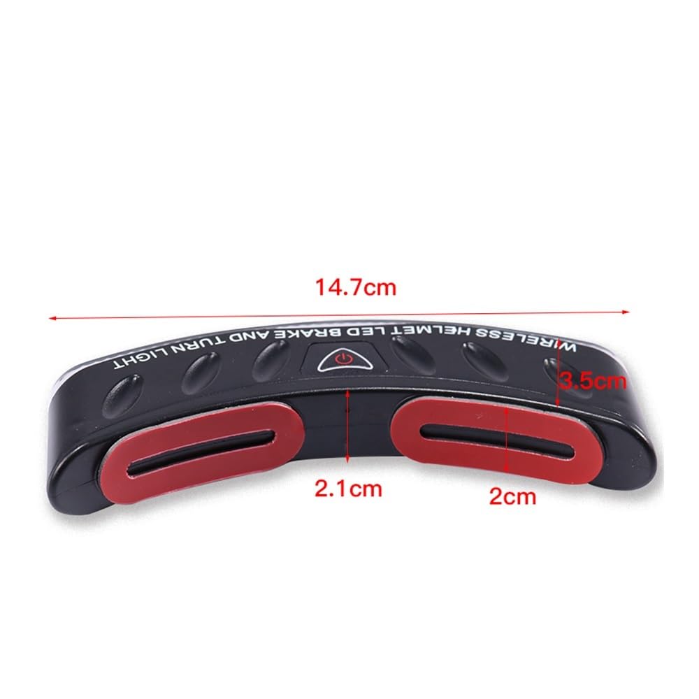 Indicateurs de Tournage de Moto Accessoires De Moto Sans Fil Universel De Frein Clignotant Voyant D'avertissement Lampe De Casque