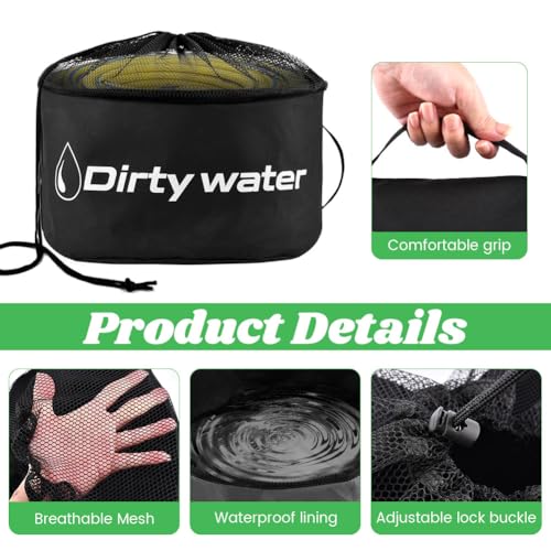 Image of RV Sewer Hose Storage 4 Packs, Waterproof Rv Storage and Organization with 4 Straps for Garden Fresh Water Hoses Electrical Cords Camper Tools