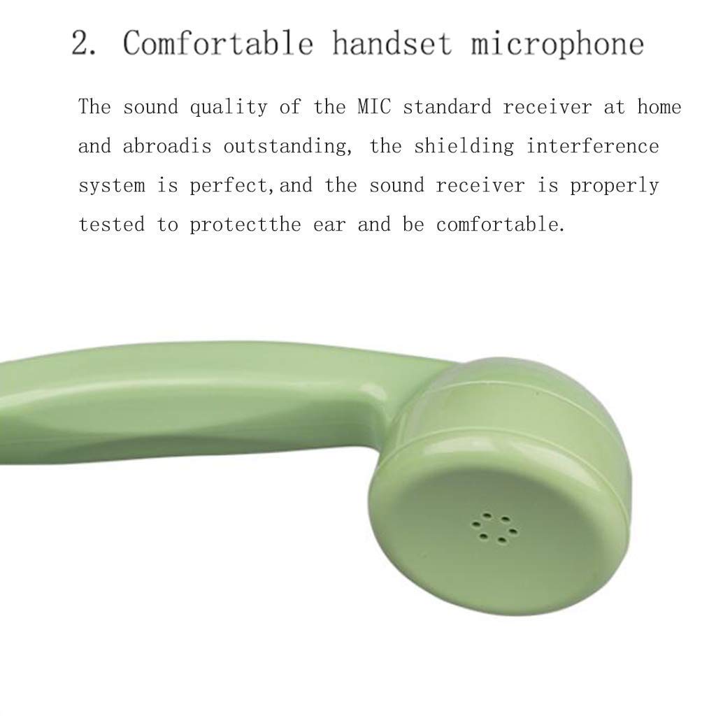 Telefon retro, telefon Vintage Klasyczny obrotowy Obrotowy antyczny przewodowy Biuro w domu Hotel Stały stacjonarny