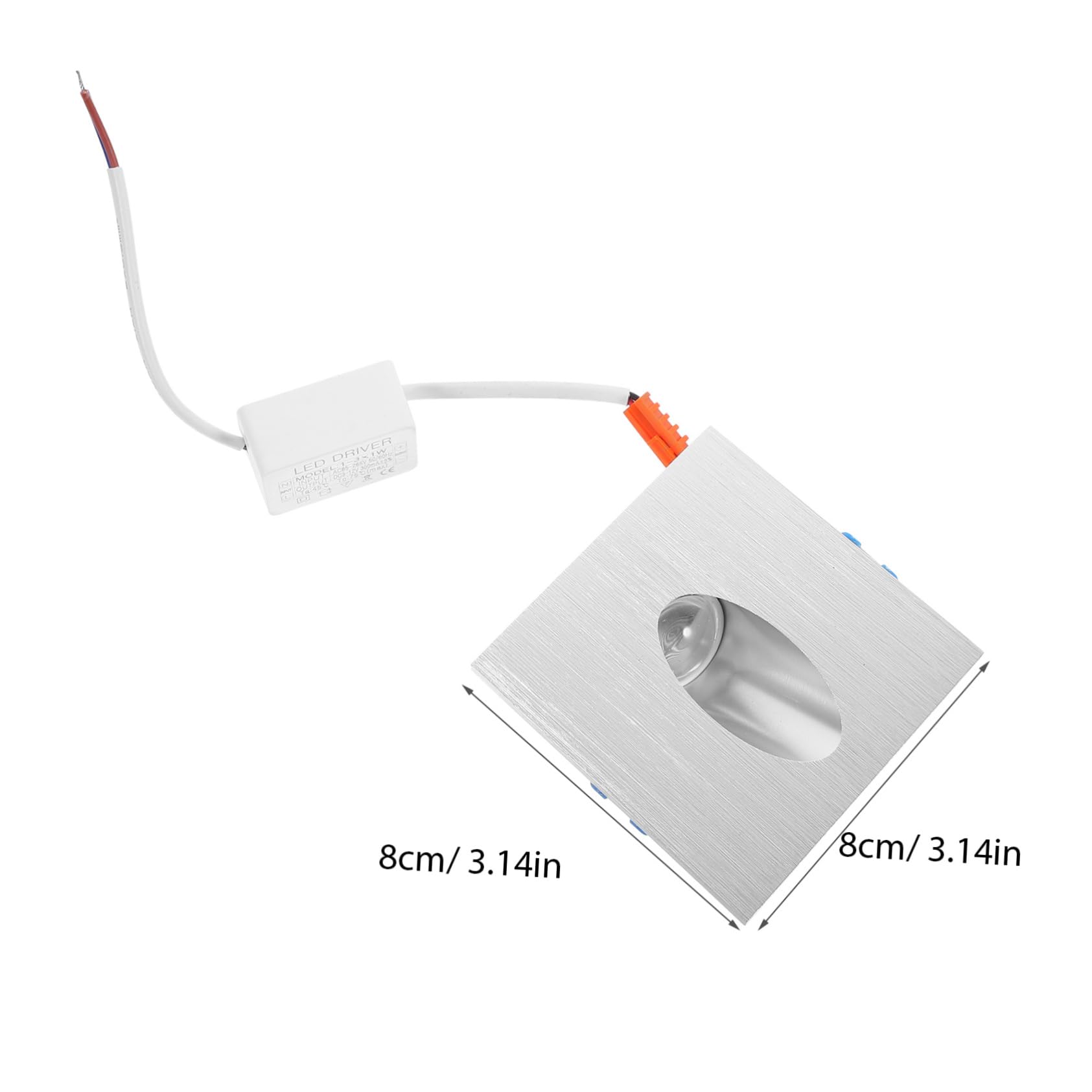 ORFOFE Led Stairway Lamp Wall Mounted Square Design 6000-6500k Soft Gentle Multi-Function Light for Indoor