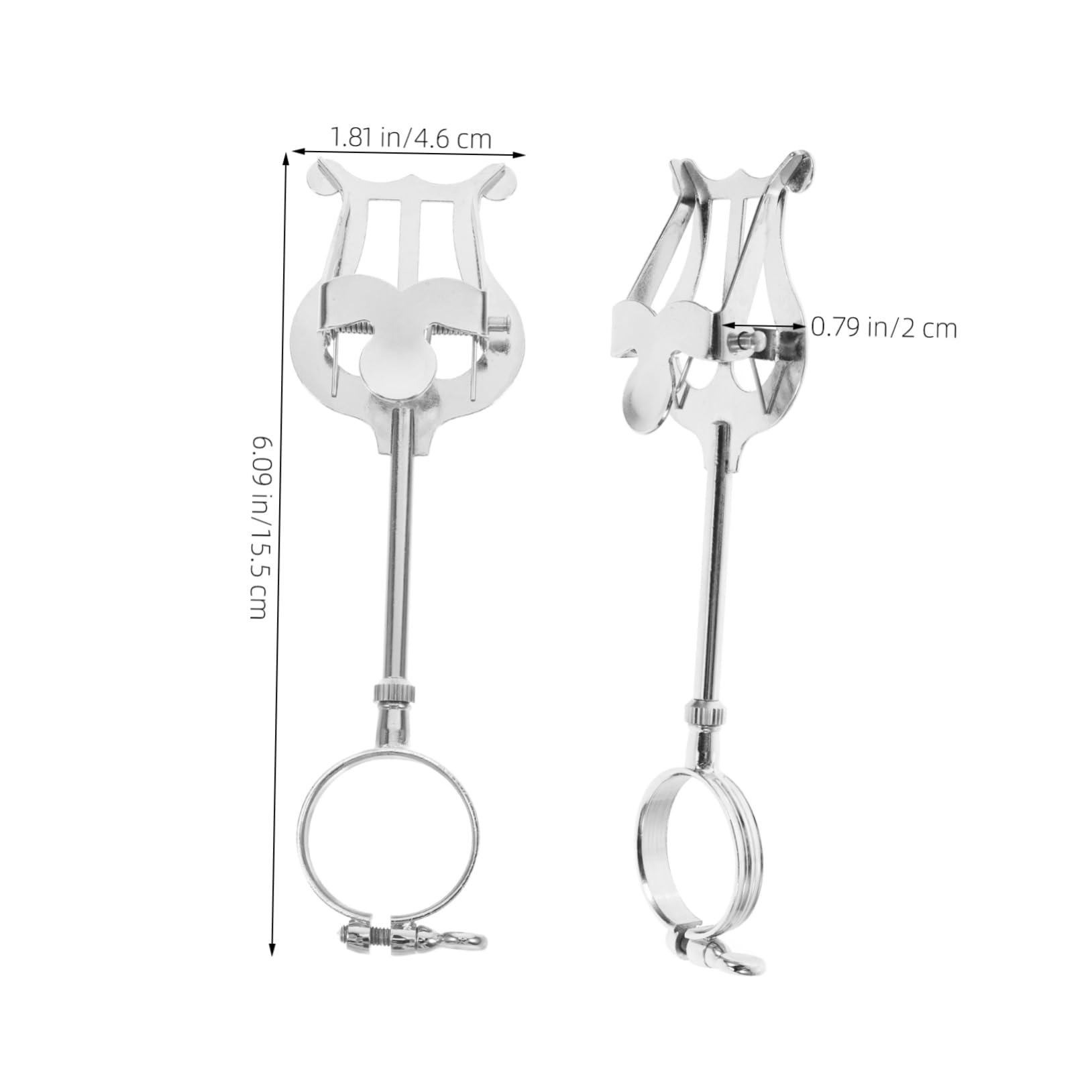 Yardwe Music Stand Clarinet Portable Music Sheet Rack Clip for Clarinet Players