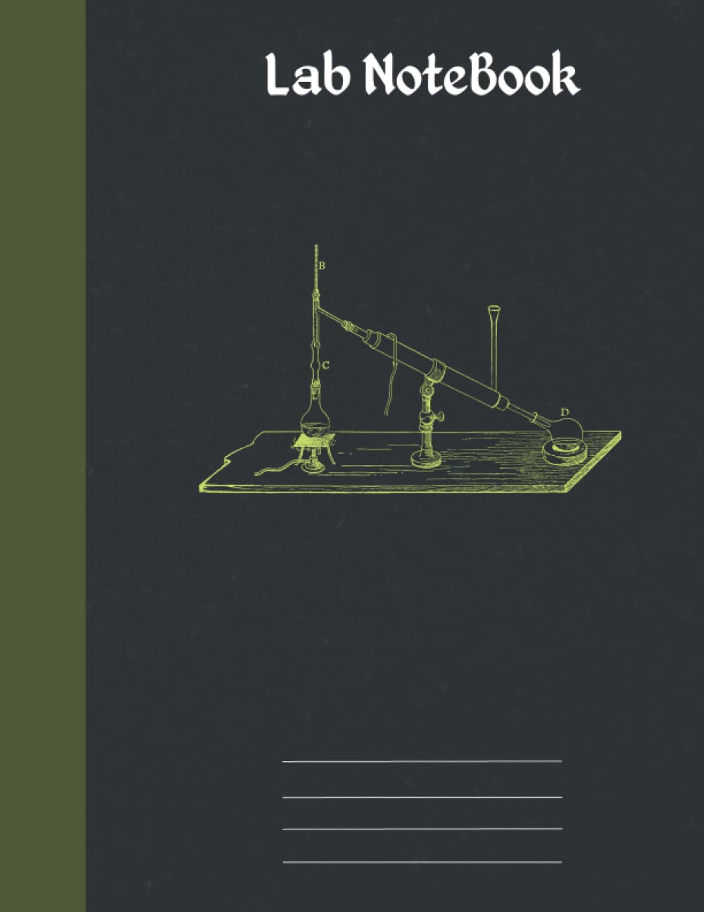 Lab Notebook 5 x 5 Quad Ruled Grid (.20 inch squares), 8.5 x 11 inches