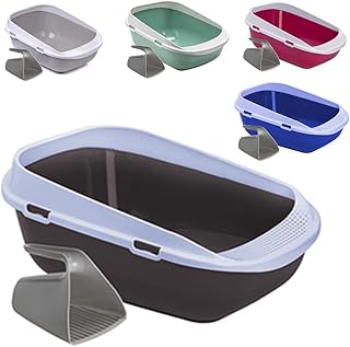 XXL Jumbo Cat Litter Tray 65 cm Anthracite with Scoop product image