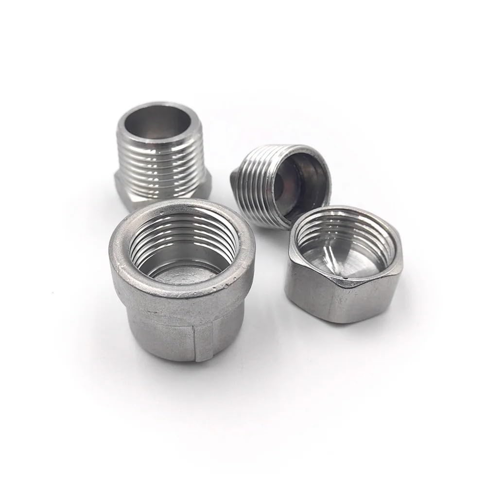 1 pieza de codo externo de 3 vías, 2" BSP, conexión a tope de acero inoxidable 304, apto for tuberías domésticas.