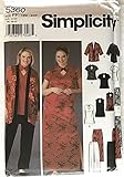 Simplicity Pattern 5360 Women's/Women's Petite Asian Inspired Pants, Skirt, Kimono and Tunic or Top,...