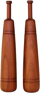 Handcrafted Persian Meels Wooden Indian Mugdar Club | Rosewood (Sheesham) Clubs for Fitness & Strength Training | Traditional Exercise Club | Made in India | 1 Unit