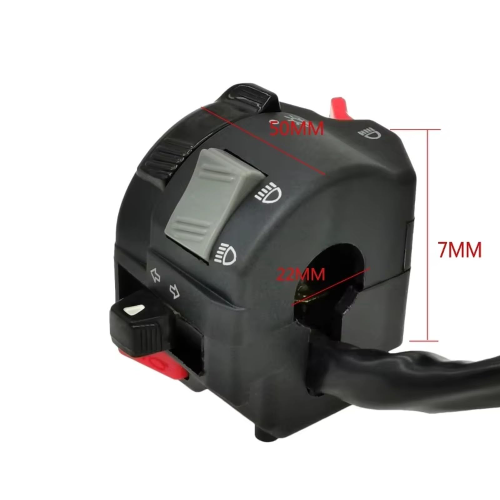 Botón Interruptor Control Manillar Universal Motocicleta 22mm