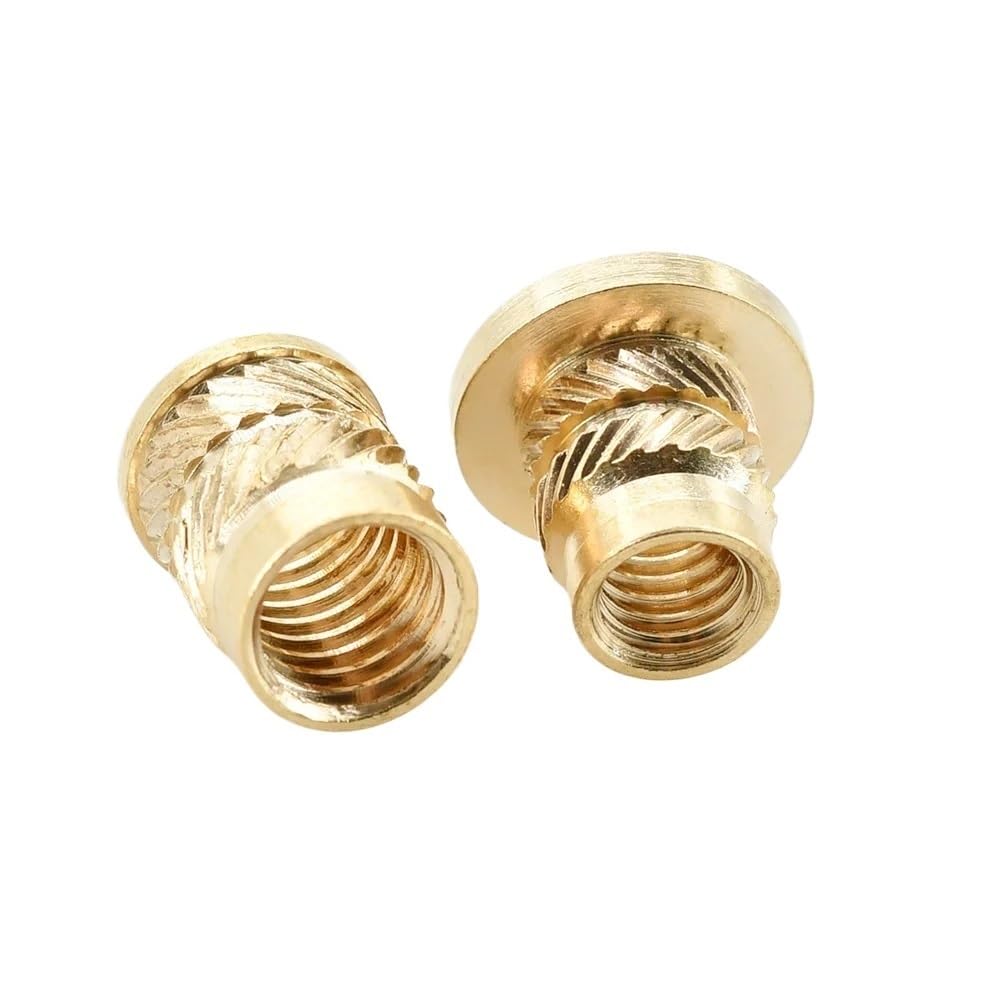 50 dadi con inserti flangiati in ottone M2 M2.5 M3 M4 M5 M6 M8 - Dadi con filettatura metrica for stampa e stampaggio di plastica(M5x9.5x6.5)