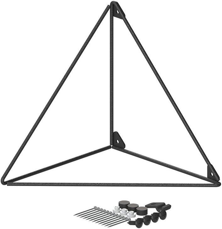 平安伸銅工業 Heian Shindo LABRICO WPW-64 Wall Shelf, Triangle Frame, S, Shelf Bracket, Mounting with Gypsum Board Pins or Screws, White