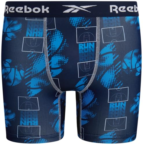 Reebok Boys Boxer Briefs - 10 Pack Performance Soft Stretch Breathable 5” Inseam Boxer Briefs Boys Underwear (6-18)3