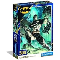 Clementoni - Puzzle Adulto 500 Piezas Batman Compact Box, DC
