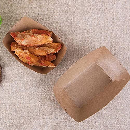 Pranzo Insalata Cartone, 50 Pezzi Vassoi di Carta