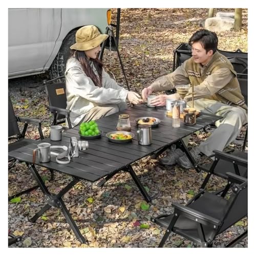 Table de camping pliante portable et ultra légère en métal robuste - 3