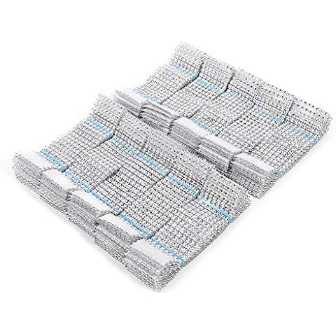 50/100 Piezas de Plata/Oro Rhinestone Anillos de servilleta Cover