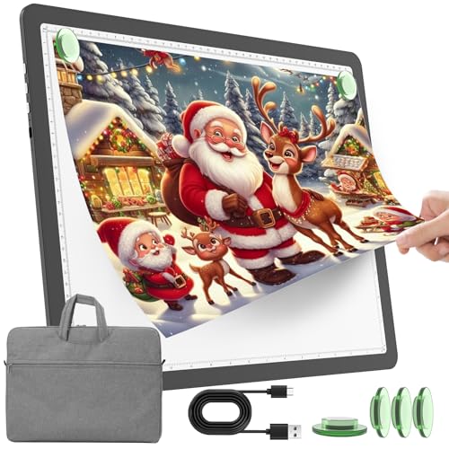 TOHETO A3 Cordless Light Pad for Diamond Painting