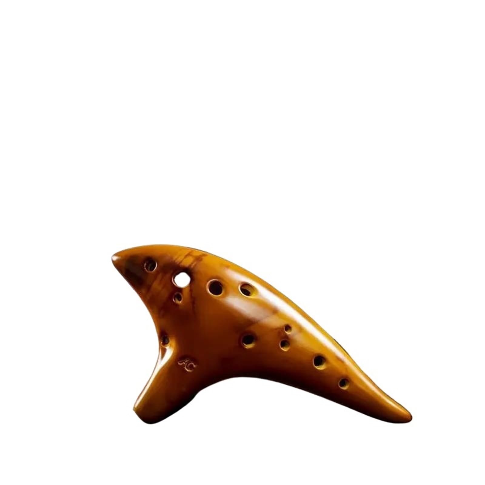 Ocarina Ocarina In Ceramica A 12 Fori Con Chiave In Do Strumento Classico Per Amanti Della Musica E Principianti(Yellow)