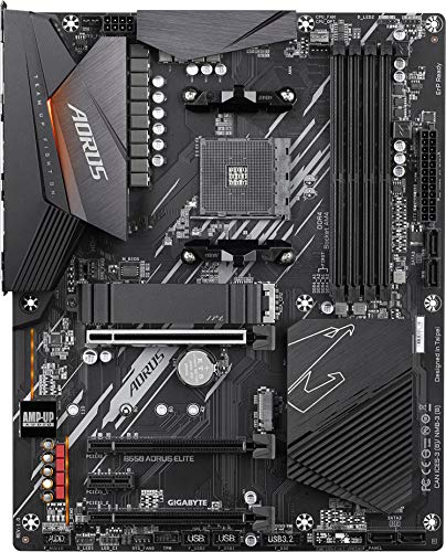 Image of GIGABYTE B550 AORUS Elite Motherboard with True 12+2 Phases Digital VRM, PCIe 4.0 x16 Slot, Dual PCIe 4.0 /3.0 x4 M.2 with Thermal Guard, 2.5GbE LAN, RGB Fusion 2.0, Q-Flash Plus