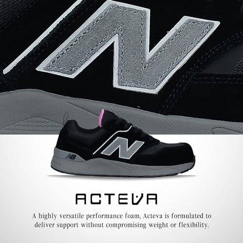 New Balance New Balance Women's Composite Toe Elite Lite EH Industrial Shoe, Black Rose, 8.5 Wide
