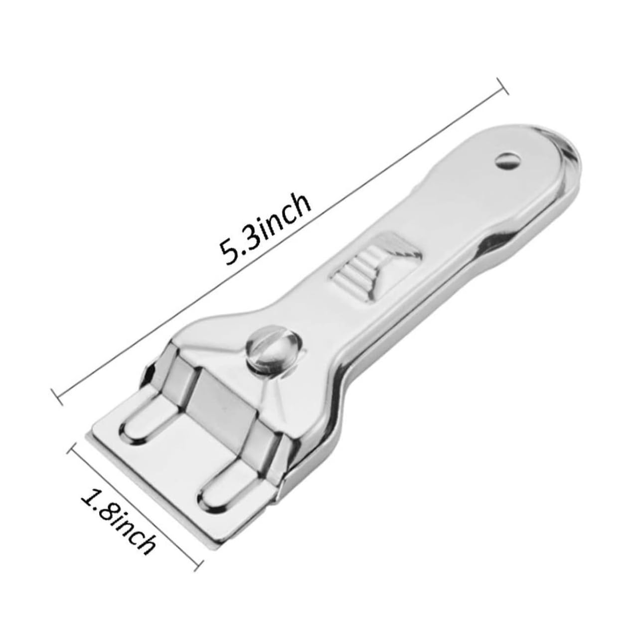 3sets Raschietto per Pulizia per Piano Cottura Vetroceramica e Induzione con Lame Inossidabile AntiGraffio e Facile da Usare