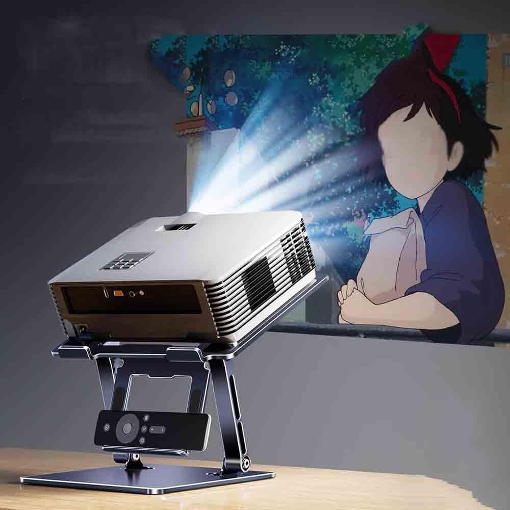 Support de Projecteur Bureau Petit Support de projecteur télescopique Placement Bureau Maison projecteur Chevet Pas de poinçon Support de Projection Plateau Support Projecteur Réglable
