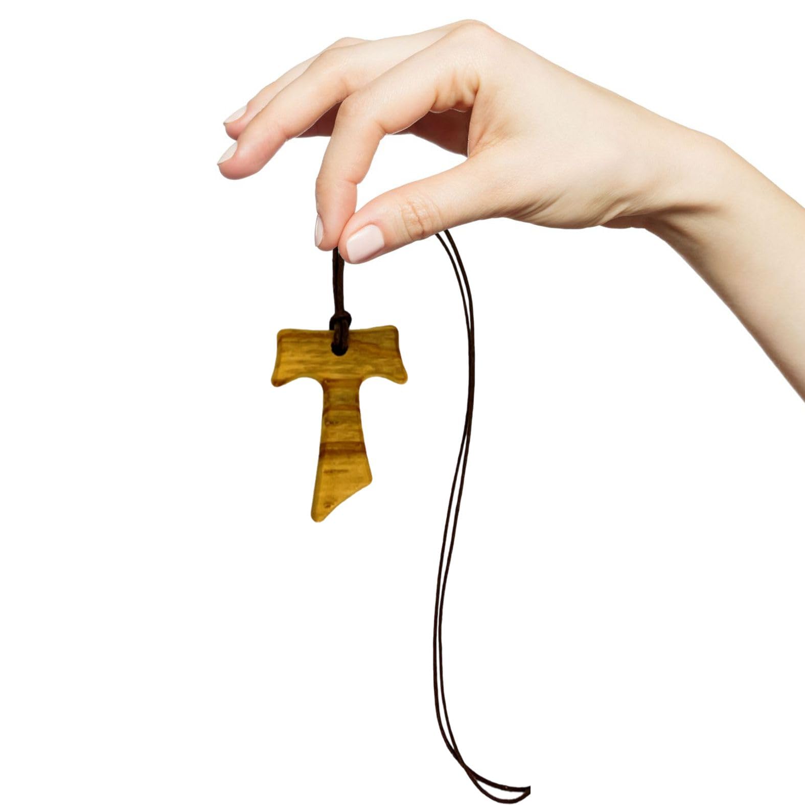 Regalami.shop Tau in olivo, set da 20 pezzi, Croce di San Francesco d' Assisi, Prodotti in Umbria (20, marrone)