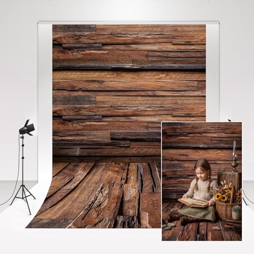 Kate rétro Bois Photo Toile de Fond 2x3m Vintage Planche de Bois Photographie Fond pour bébé Nouveau-né Portrait Studio de Photo