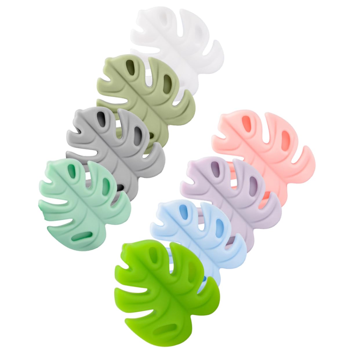 NUOBESTY 8pcs Knitting Needle Tips Stoppers Knitting Needle End Protectors Silicone Nonslip Protectors