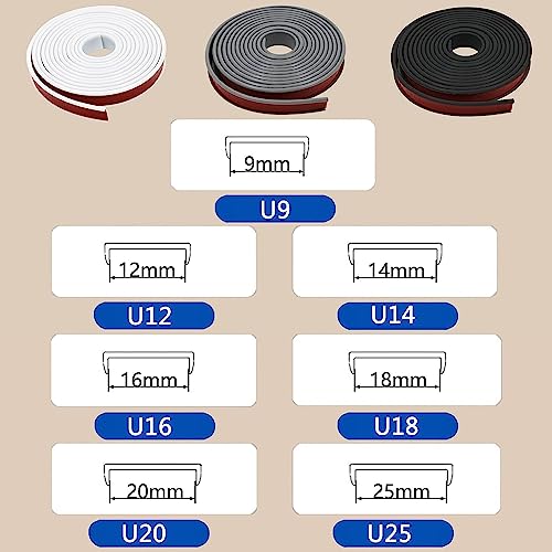 Banda adesiva flessibile per mobili a forma di U
