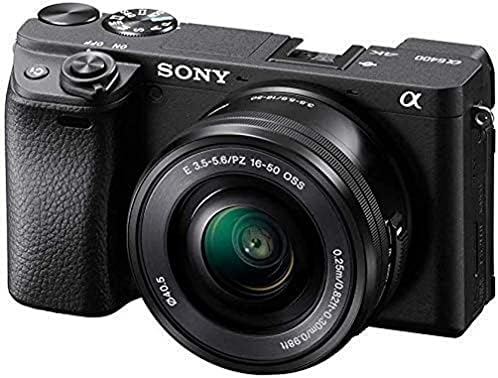 Sony Alpha 6400 | APS-C Mirrorless Camera with Sony 16-50 mm f/3.5-5.6 Power Zoom Lens (Fast 0.02s Autofocus 24.2 Megapixels, 4K Movie Recording, Flip Screen for Vlogging), Black