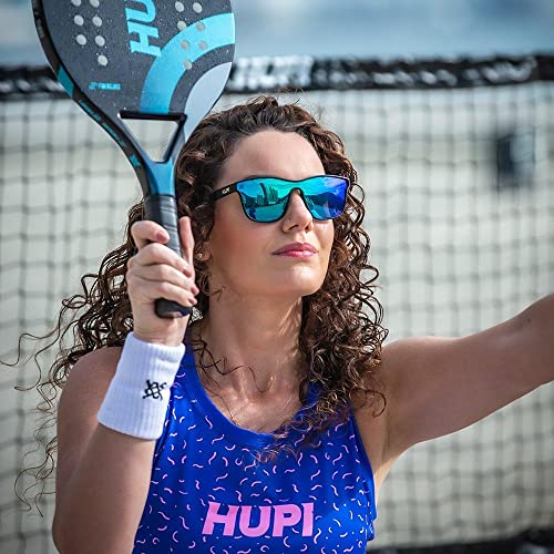 Óculos de Sol Hupi Major Preto - Lente Verde Espelhado