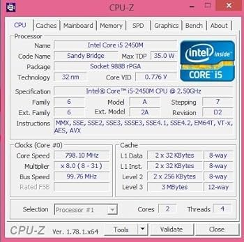 Amazon | インテルIntel Core i5-2450M モバイル CPU 2.5 GHz