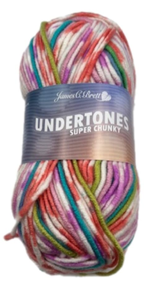James C Brett Undertones Super Chunky 100g Ball (UT01 Summers Here, 1 Ball) — image 1
