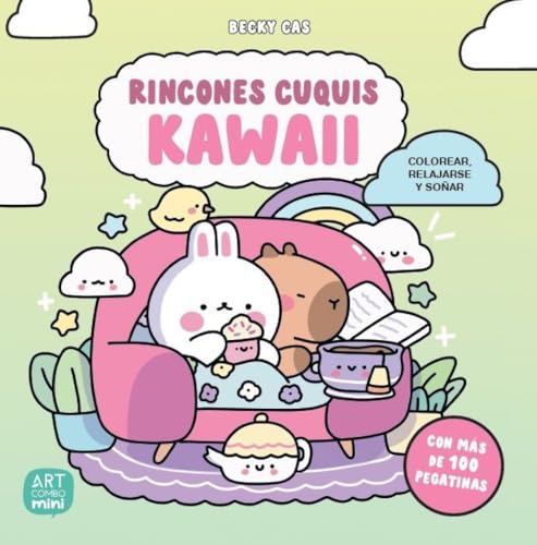 Rincones cuquis Kawaii: Colorear, relajarse y soñar (ARTCOMBO MINI)