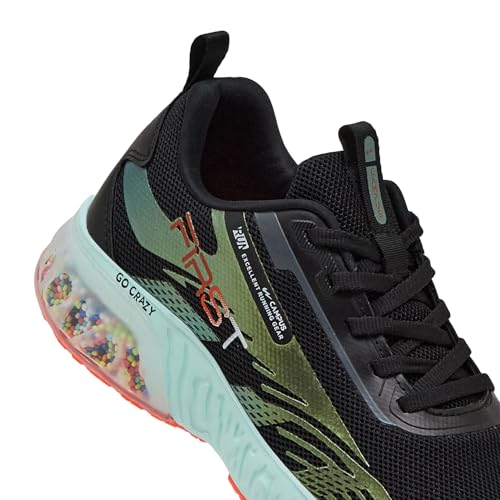 Campus Men First Running Shoes BLK/MATTLIC.GRN 10UK - Image 7