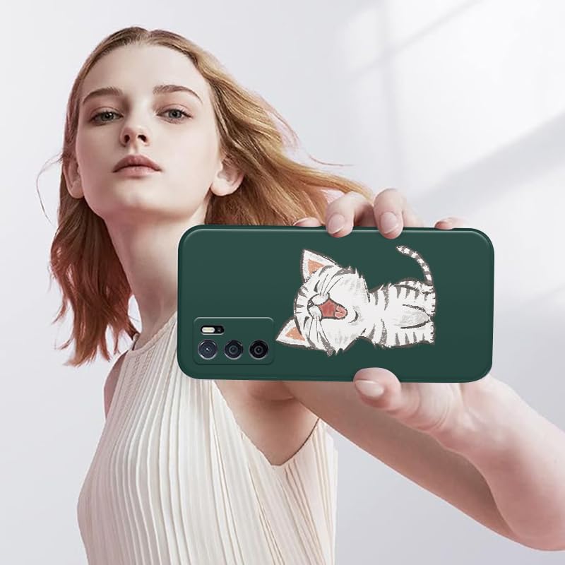 WOKEZ Silikonfodral för Honor X7a med Kattunge – Ultratunn & Stöttålig