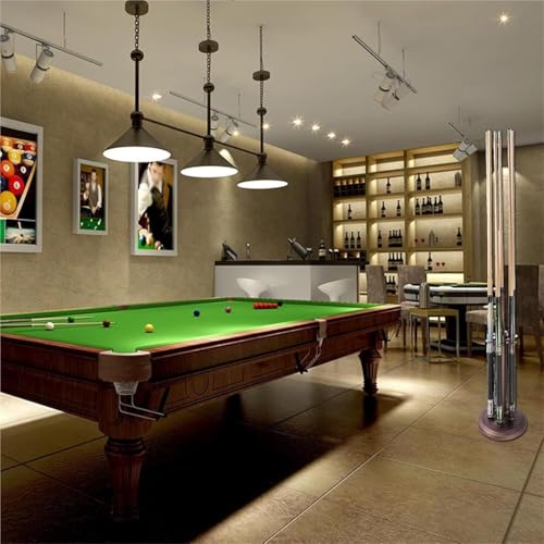 Support de queues de billard en métal bronze sur pied pour 6 queues de salon - 7