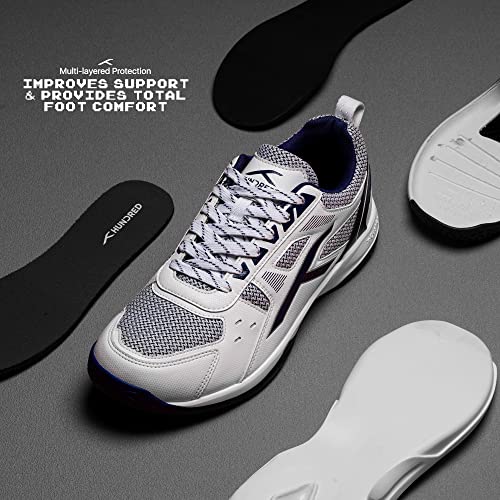 Raze Badminton Shoes (Non Marking) | Lightweight & Durable | X-Cushion, Active Grip Sole, Toe Assist, Paddle Pickle2