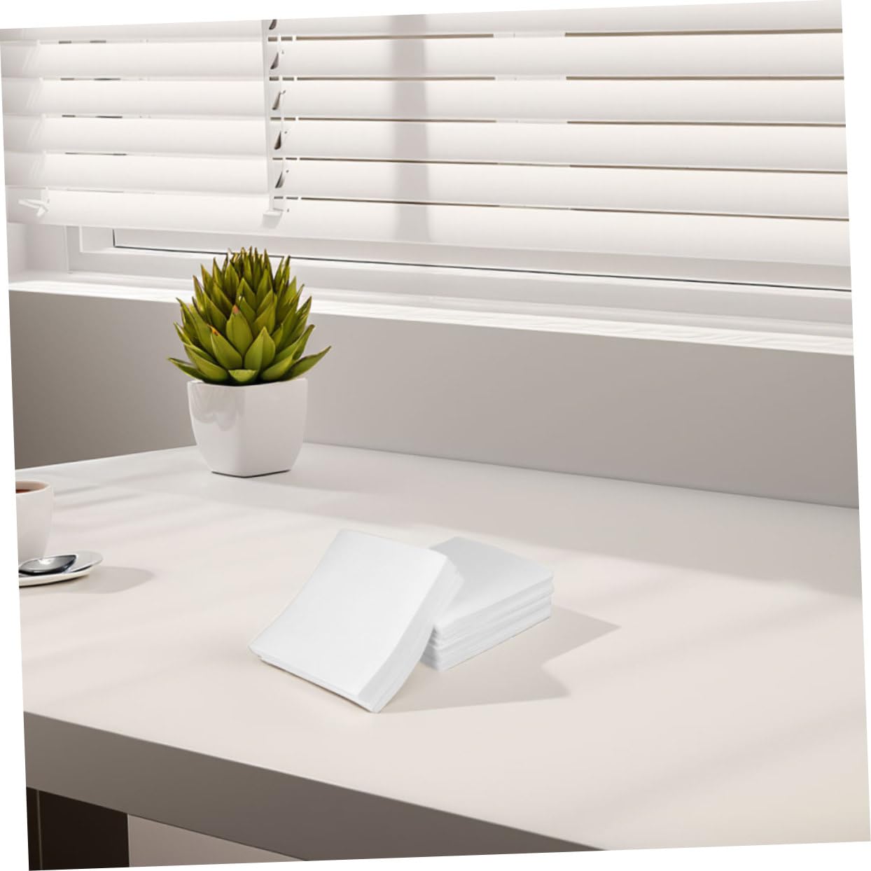 GLEAVI Toallitas sin Pelusa de Celulosa Absorbentes 6x6 Pulgadas Secas y Multiusos, Paquete de 300 Unidades (2 Paquetes para Limpieza de Lentes y Equipos de Laboratorio