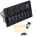 Produktbild Wippschalter, 12V-24V 8 Gang LED Wippschalter Bedienfeld Dual USB Voltmeter Zigarettenanzünder für Auto Boat Marine Wohnwagen