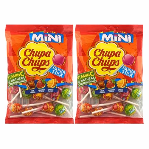ChupaChupss- Lollipops Mini 12pk x 2 - Enjoy A Delightful Burst Of Flavour With These Mini Lollipops - Size: 72g PMP1.25 Haynesdiscounts Ltd