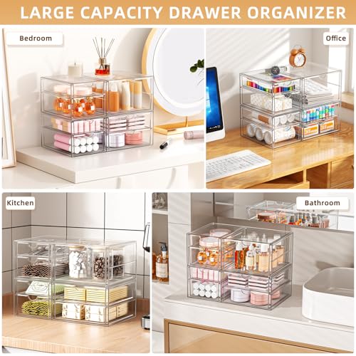 Save 35% on Clear Stackable Storage Drawers - Multi-Purpose Organizer - Image 4