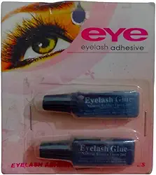 KIT COLA PRETA PARA CÍLIOS POSTIÇOS PROFISSIONAL E MAQUIAGEM - 2 UN