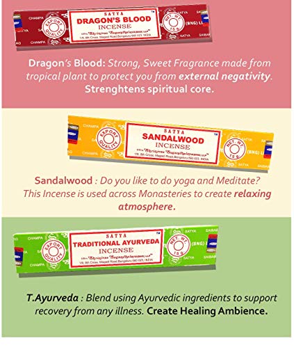 image for Nag Champa Incense Sticks Variety- Pack (12 Incents, 140+ Sticks) | 10