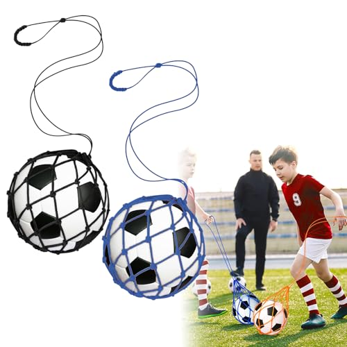 HanaHaul ボールネット サッカーボール入れ サッカーボール ネット リフティング練習 トレーニング用ボールバッグ 子供用(持ち手80cm)2個入り 学校 部活 試合 練習 収納 バレーボール/バスケットボール用 通気性 肩掛け 学生 ショルダースト