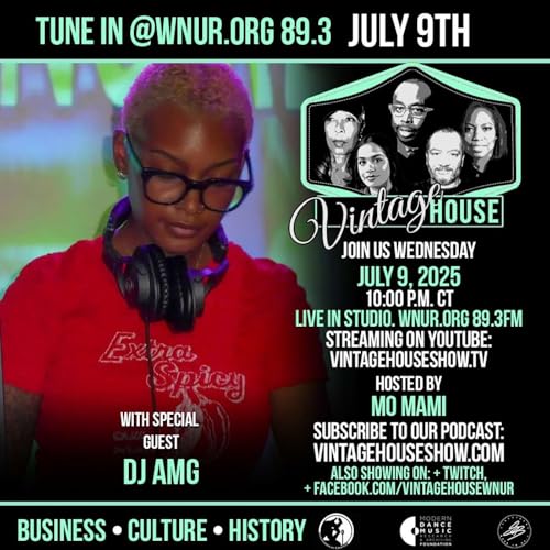 DJ AMG with Mo Mami LIVE in the WNUR studios!! The Future of House is NOW!! Podcast Por arte de portada