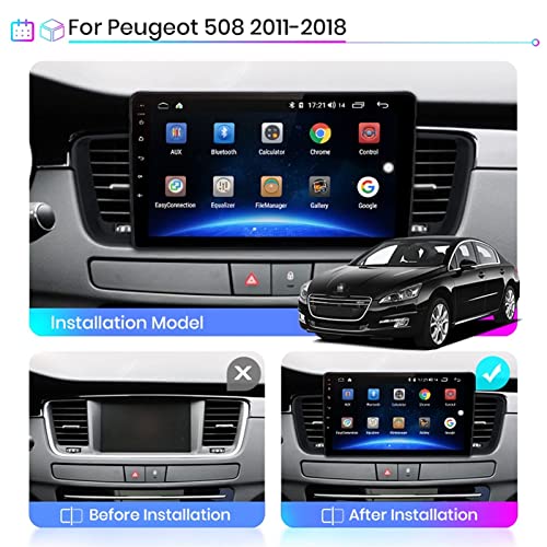 Android Auto Stereo Radiotuner met Bluetooth En Navigatie Voor Peugeot 508 2011-2018 Plug En Play Auto Accessoires Auto… - Image 3