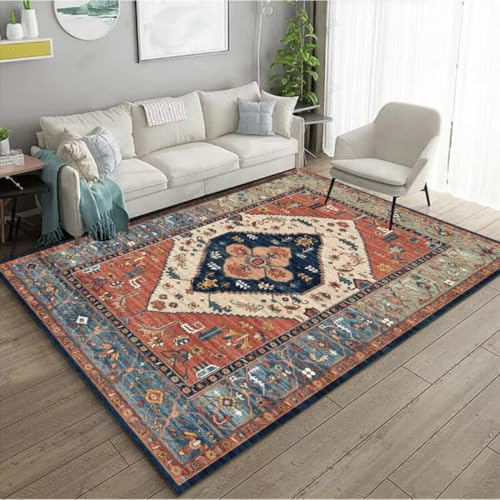 Tapis d'extérieur antidérapant de style rétro 130X190CM pour maison sécurisée
