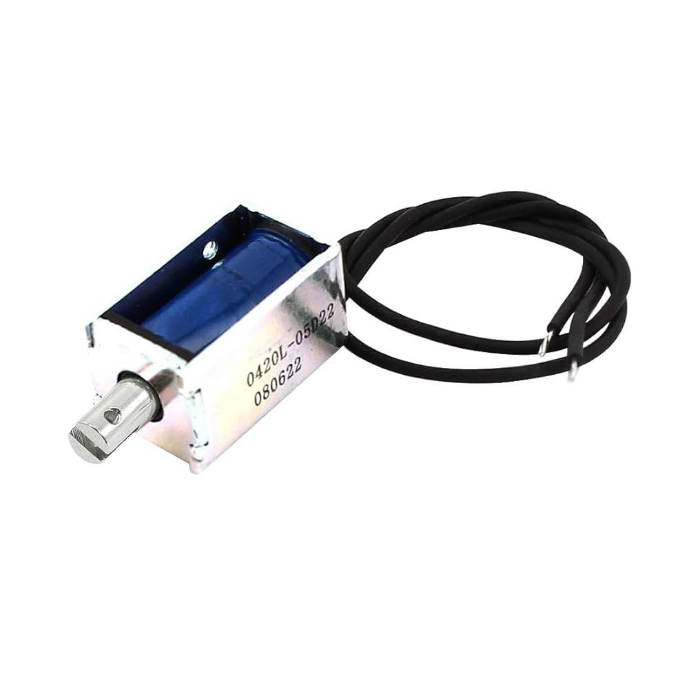 Amazon | uxcell ソレノイド 電磁石 DC プランジャ シルバー