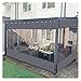 AWSAD Cortinas para Pérgola,Toldo Transparente Exterior,Lonas para Pergolas PVC Cortinas Exteriores For Pérgola,Porche,Jardín (Color : Clear Gray, Size : 1x1.2m)